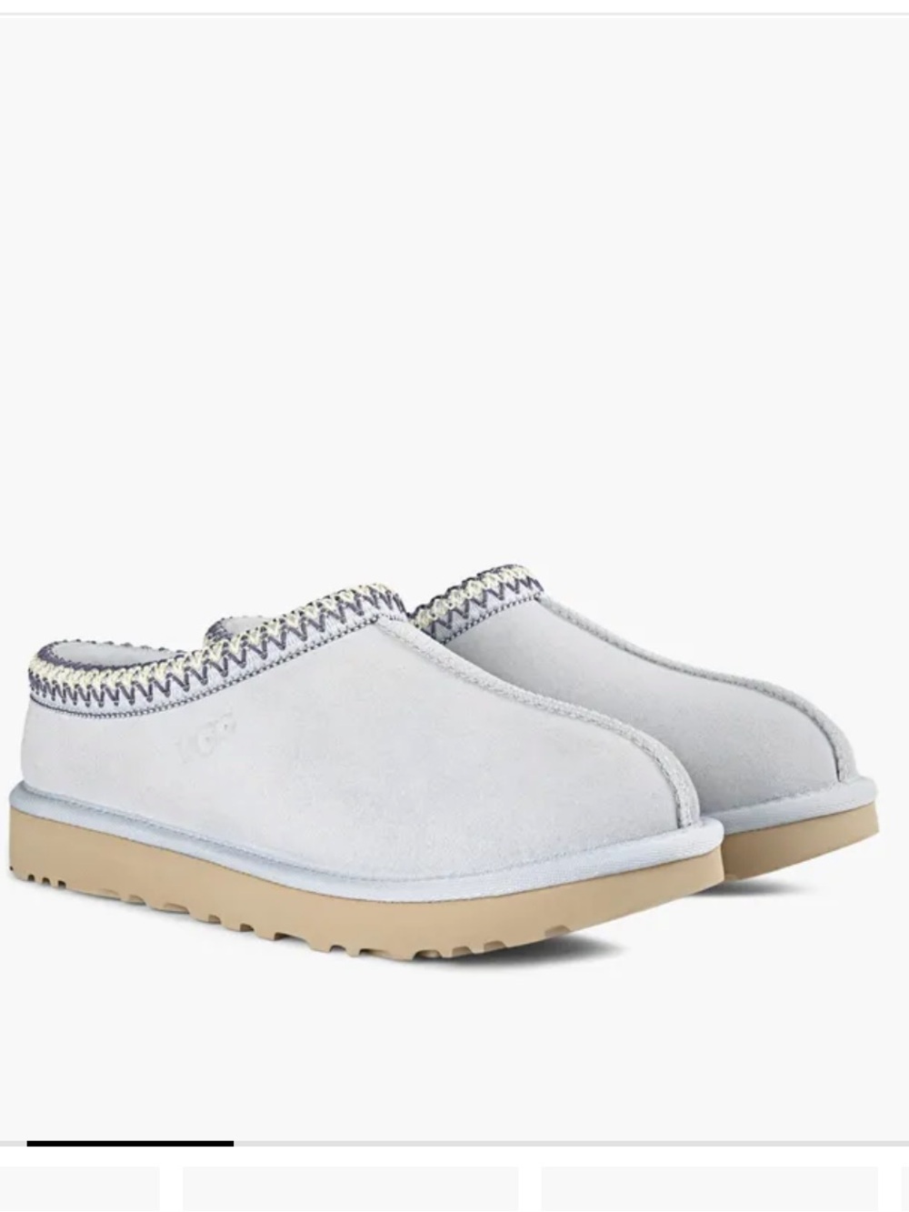 Brand New UGG Women's Tasman in Light Blue with Tan Sole - Picture 2 of 10